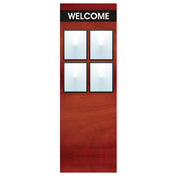 Hubert 38317 - Menu Board, 8-pocket, Floor Stand