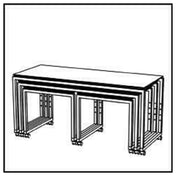 BauscherHepp VE-81001 Venta® Buffet Table (set Of Four Tables) On Castors With Integrated Height Adjustment
