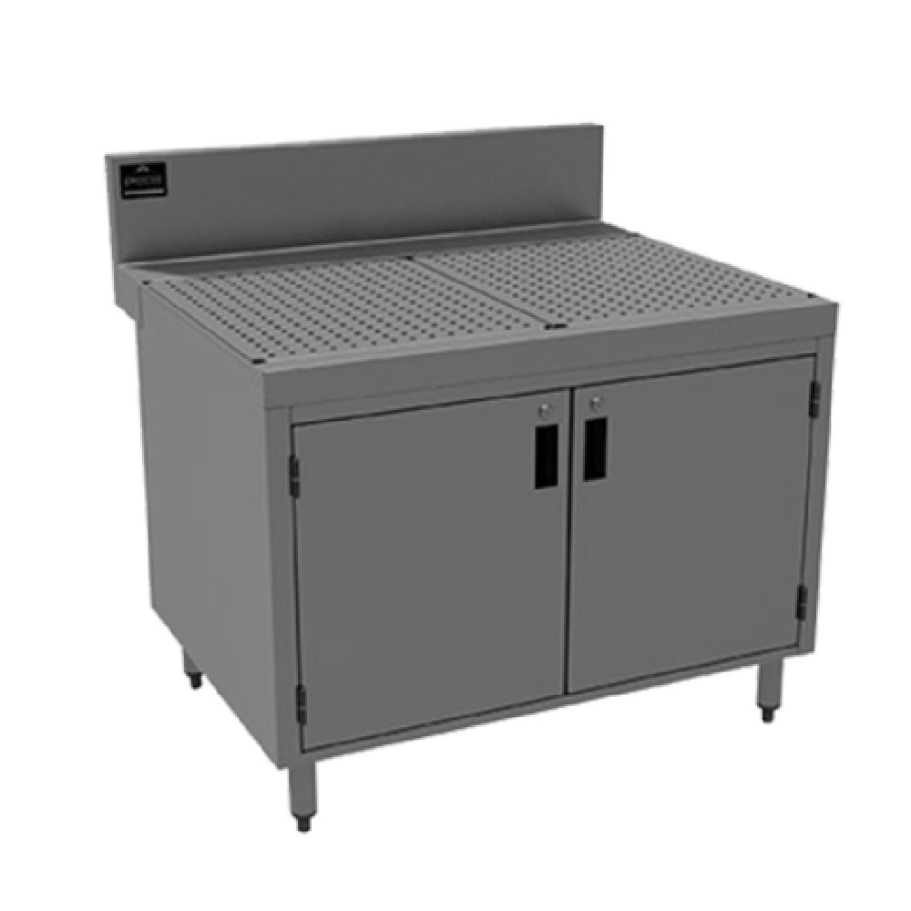 Advance Tabco PRSCD-24-42 Prestige Underbar Drainboard Cabinet With Removable Hinged Doors