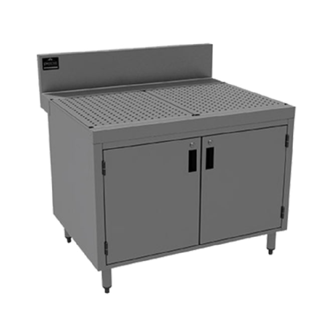 Advance Tabco PRSCD-24-42 Prestige Underbar Drainboard Cabinet With Removable Hinged Doors