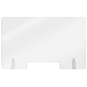 Aarco FPS3048 Freestanding Protection Shield With Pass-thru 30" X 48"
