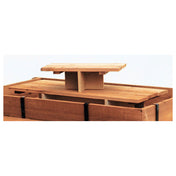 Hubert 25488 - Riser Set, 2-piece, For Cedar Serving Cart #25002,40" X 16" X 12"H