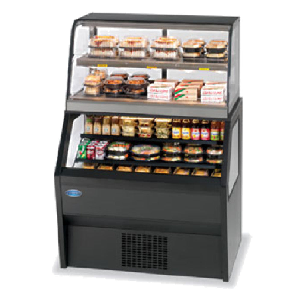 Federal Industries CH3628SS/RSS3SC Specialty Display Hybrid Merchandiser Refrigerated Self-Serve Bottom With Hot Self-Serve Top