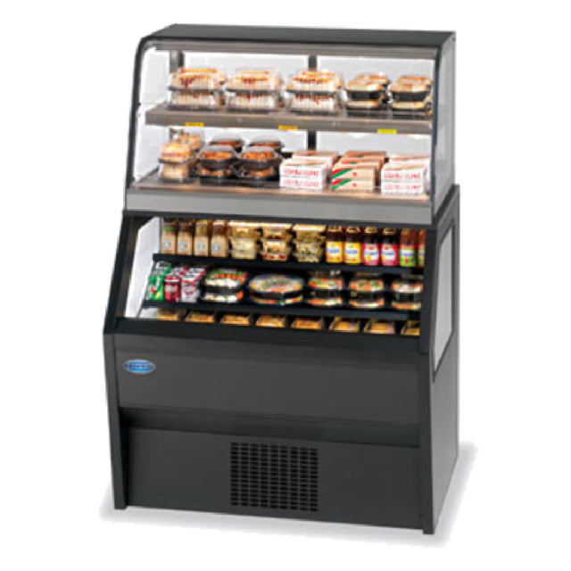 Federal Industries CH4828SS/RSS4SC Specialty Display Hybrid Merchandiser Refrigerated Self-Serve Bottom With Hot Self-Serve Top