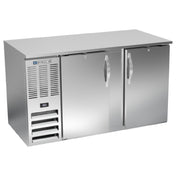 Beverage Air BB58HC-S - Refrigerated Back Bar Storage Cabinet, Two-section, 58"W X 30-3/8"D X 34"H