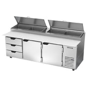 Beverage Air DPD93HC-3 Pizza Top Refrigerated Counter Three-section 93"W