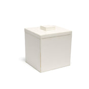 FOH RIB001WHL11 3.5qt Square London Ice Bucket White With White Lid Includes One RIB001WHL11-BTM 3.5qt Square Ice Bucket Base White