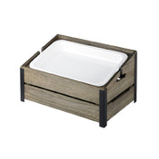 FOH BHO234MUM18 Smart Buffet Ware® Natural Slanted Platform Stand Full Size X 8.25"