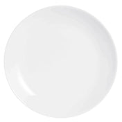 Arc Cardinal N9362 Arcoroc Evolutions White Coupe Plate (D:7.25'') Fluorosilicate Opal Glass