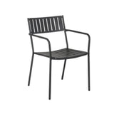 Emuamericas, Llc E147-24 - Bridge Stacking Armchair, Outdoor/indoor, Steel Slat Back And Seat