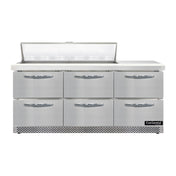 Continental Refrigerator D72N12-FB-D Designer Line Sandwich Unit Front Breather