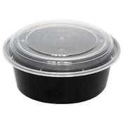 International Tableware TG-PP-24-R Container With Clear Lid Plastic Black