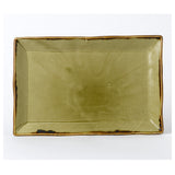 Arc Cardinal HG001 Dudson Harvest Green Rectangle Tray (L:11.25'' X W:7.5'') Vitrified Ceramic