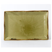 Arc Cardinal HG001 Dudson Harvest Green Rectangle Tray (L:11.25'' X W:7.5'') Vitrified Ceramic