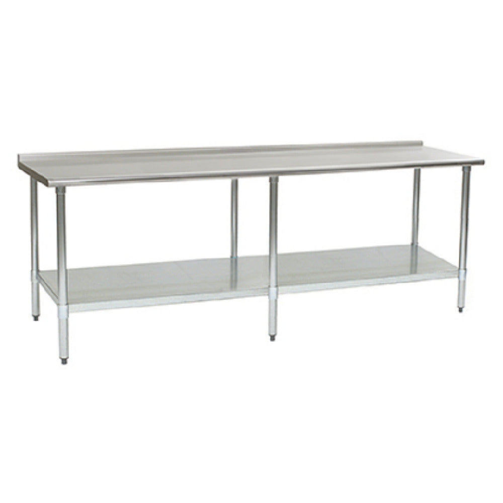 Eagle Group UT24120B - Budget Series Work Table, 120"W X 24"D, 430 Stainless Steel Top With 1-1/2"H Rear Up-turn