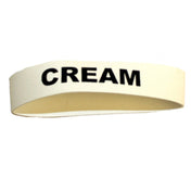 Service Ideas FBCREAM Flavorband Label "Cream" For 4" Dia. Carafes
