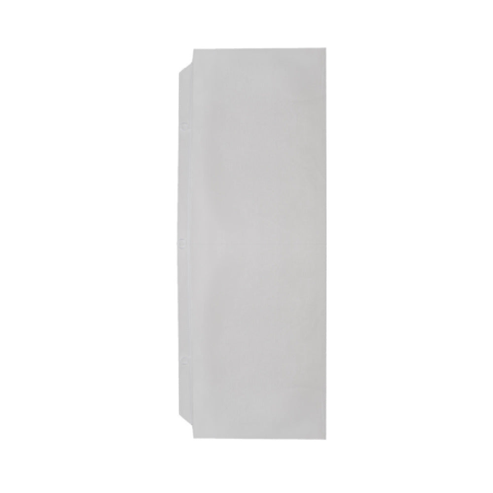 Risch PAGEPRO 4.25X14 Vinyl 3-Hole Punched Page Protector 4-1/4" X 14" Holds Two Pieces Of Paper Inside A 3-ring Or Screwpost Binder