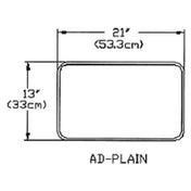 Atlas Metal AD-PLAIN Adapter Plate Blank Full Perimeter Beaded Edge