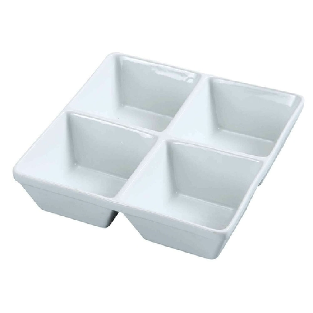 Yanco ML-814 Main Land Compartment Bowl 6 Oz. Each Compartment 7" X 7"