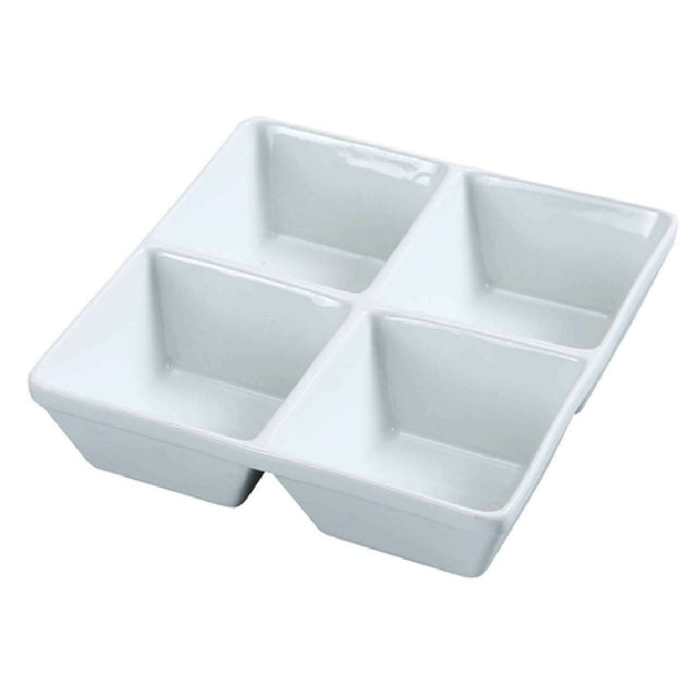 Yanco ML-814 Main Land Compartment Bowl 6 Oz. Each Compartment 7" X 7"