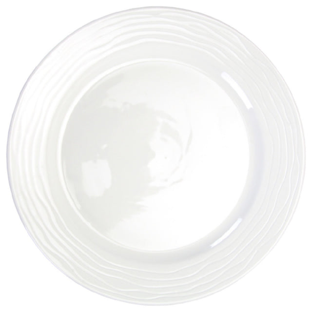 International Tableware WA-21 Plate 11-7/8" Dia. Wide Patterned Rim
