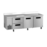 Hoshizaki WLR93B-D2 - Steelheart Series Worktop Refrigerator, Reach-in, Three-section