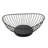 TableCraft Products 10822 - Parisian Collection Wire Basket, 9" X 6" X 3-1/2"H, Oval