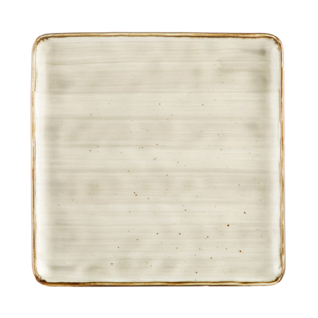 CAC China TUS-SQ16-BGE Tucson Plate 10"L X 10"W X 1/2"H Square