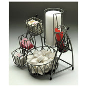 Hubert 47156 - ARCtistic Condiment Holder/Organizer, 6-section, 10" X 10" X 11-3/4"H