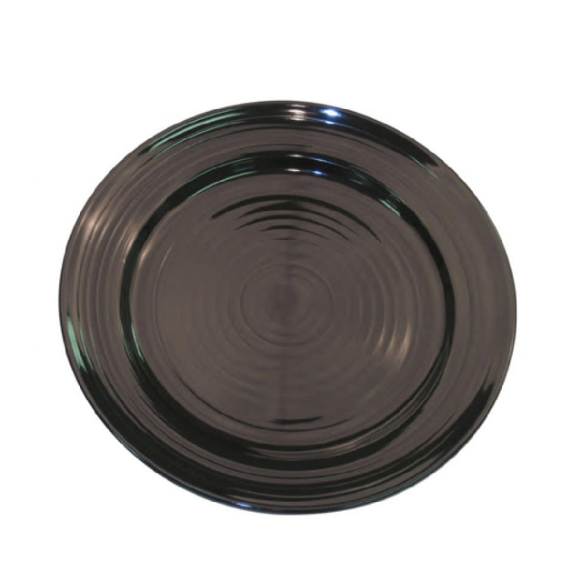 CAC China TG-7-BLK Tango Plate 7-1/2" Dia. X 1"H Round