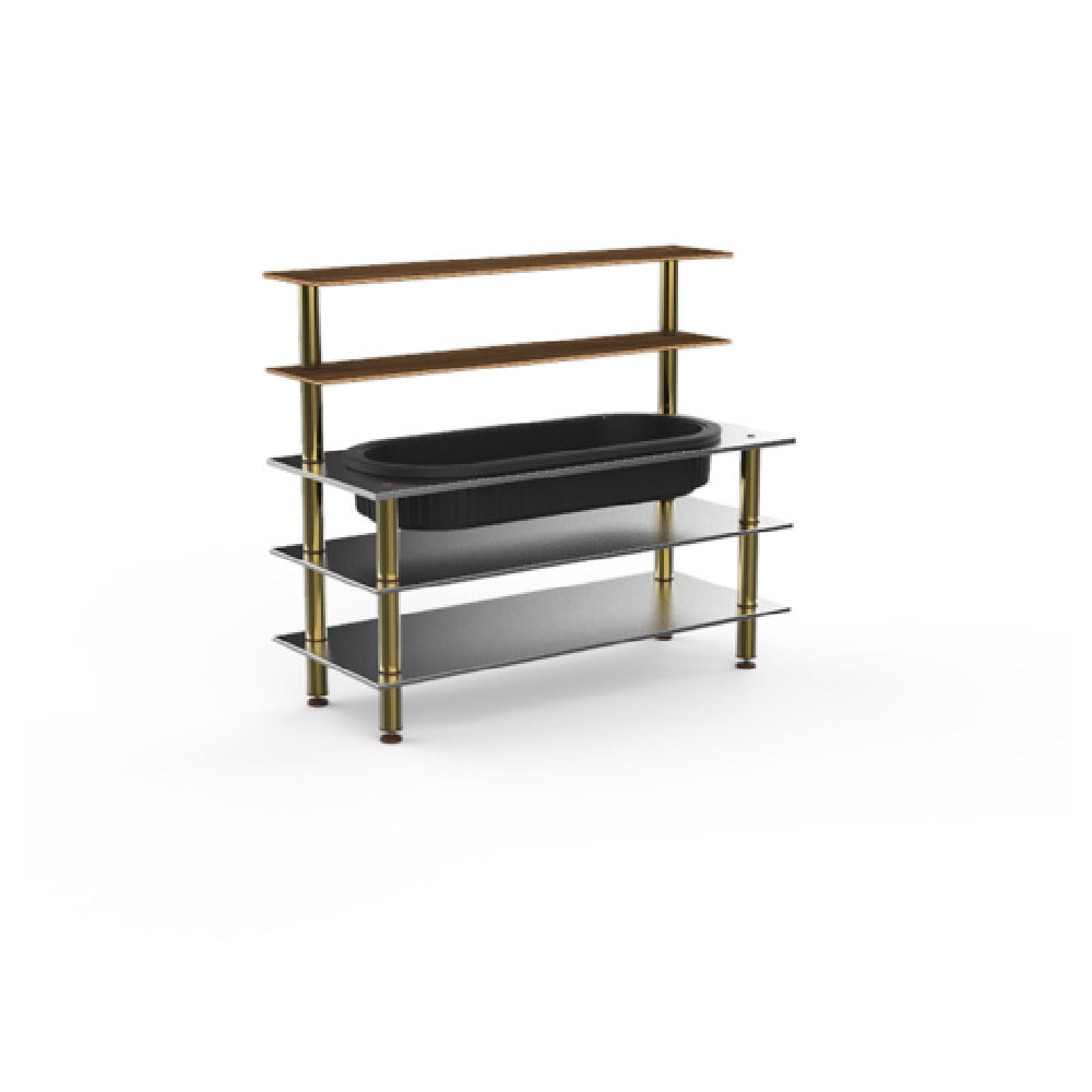 Steelite MGCMLC03WBXF Mogogo Buffet Solutions Modular Pro Back Bar 5-tier 71" X 29-1/2" X 60-1/2"