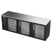 Beverage Air BBN94HC-FG-B - Refrigerated Food Rated Back Bar Storage Cabinet, Three-section