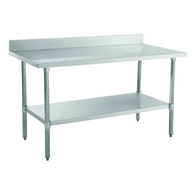 Hubert 28W-312 - Kratos Worktable, 30"x60", With 4" Backsplash And Undershelf