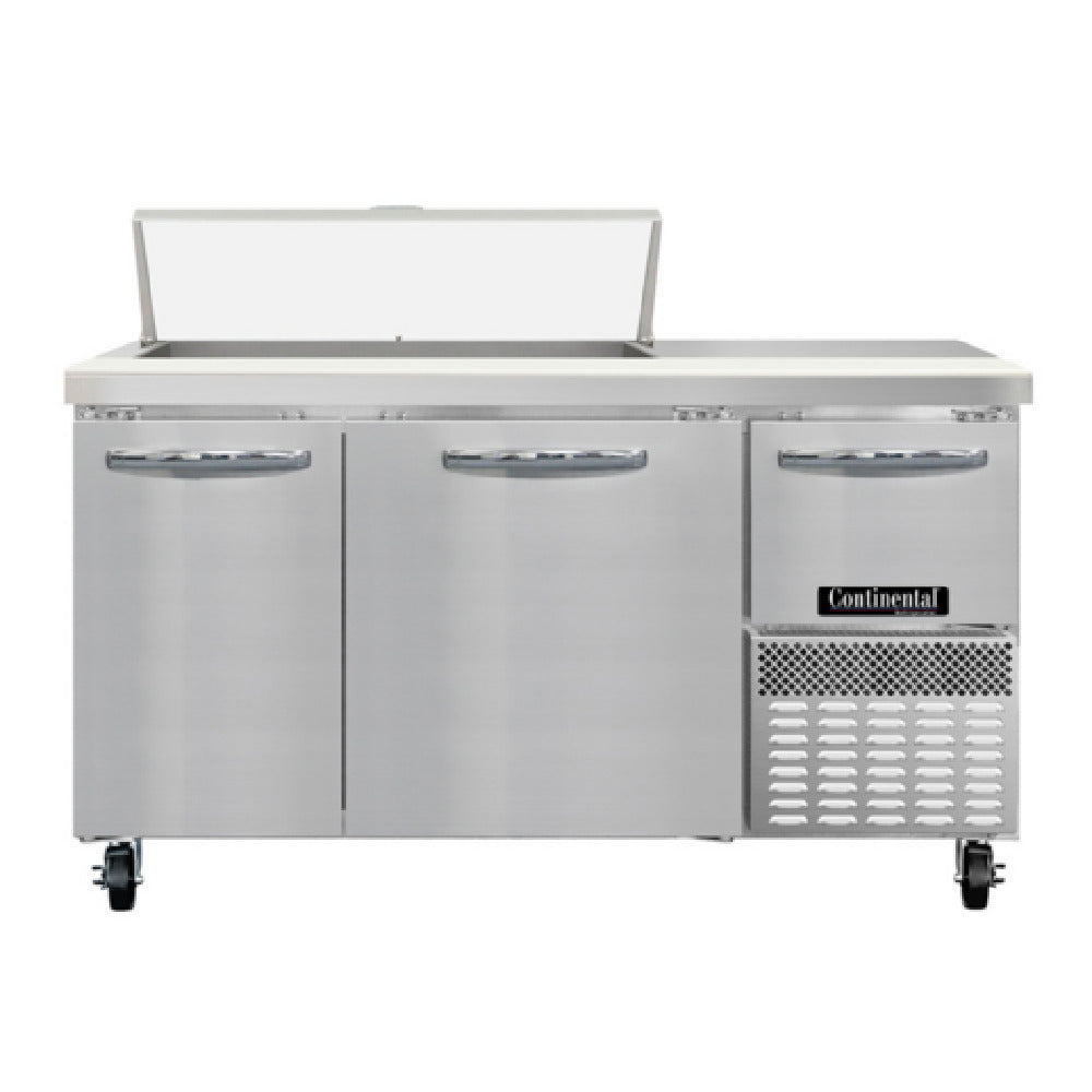 Continental Refrigerator RA60SN10 Refrigerated Base Shallow Depth Sandwich Unit