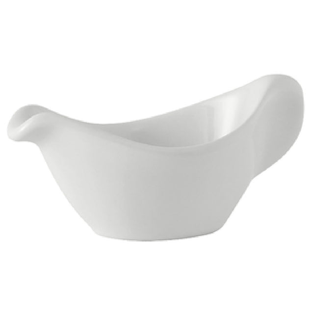 Tuxton BWZ-0259 Sauce Boat 2-1/2 Oz. 5-1/8" X 2-5/8" X 2-3/8"