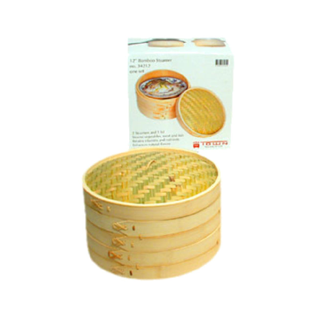 Town 34212/CS Steamer Set 12" Includes: (2) Steamers & (1) Cover