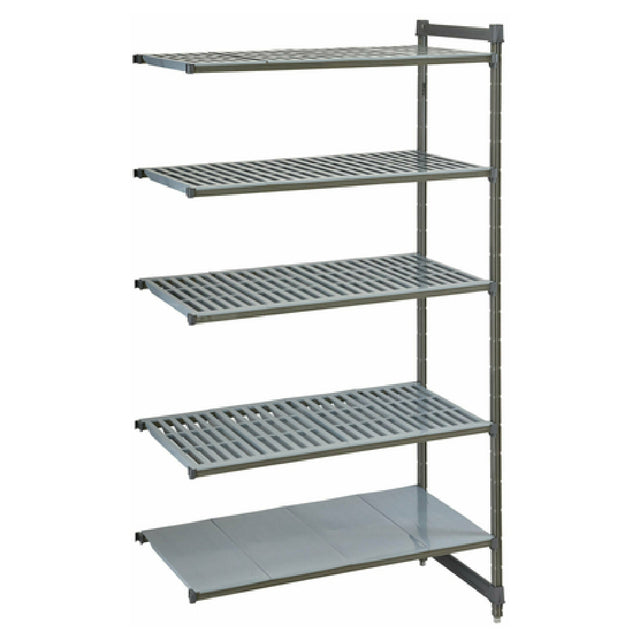 Cambro CBA183084VS5580 Camshelving® Basics Plus Add-On Unit 18"W X 30"L X 84"H