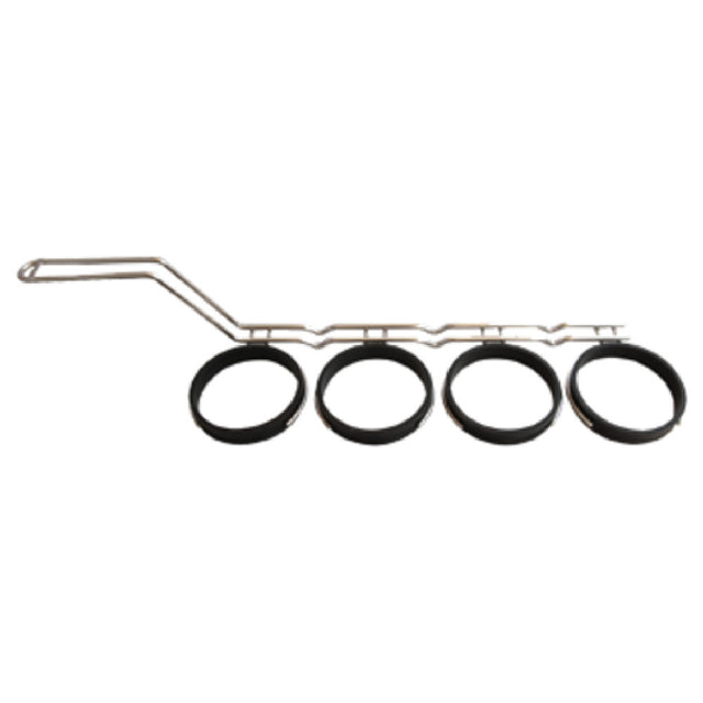 Prince Castle 122-032 In-Line Egg Ring (4) 3-3/4" Diameter Removable Rings Attached To Wire Handle