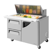 Turbo Air TST-48SD-18-D2R-N Super Deluxe Sandwich/Salad Mega Top Unit Two-section