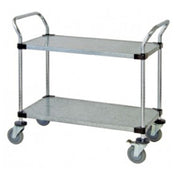 Quantum WRC-2448-2G Utility Cart 48"W X 24"D X 37-1/2"H (2) Galvanized Solid Shelves