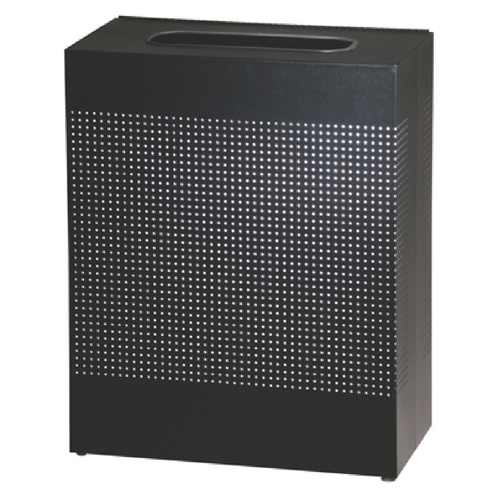 Rubbermaid FGSR18EPLTBK Silhouette Indoor Receptacle Large Rectangular 24"L X 12"W" X 30"H