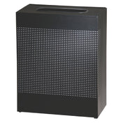 Rubbermaid FGSR18EPLTBK Silhouette Indoor Receptacle Large Rectangular 24"L X 12"W" X 30"H
