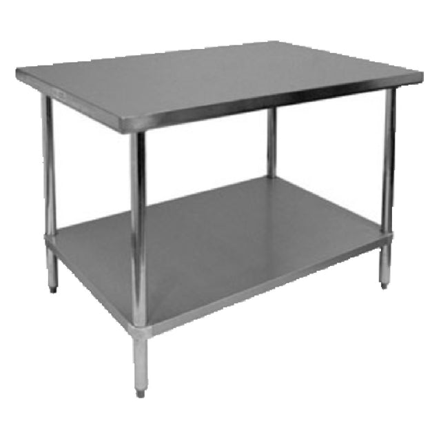 GSW USA WT-P3018 Premium Work Table 18"W X 30"D X 35"H 16/201 Stainless Steel Top