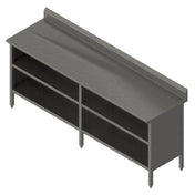 John Boos EBOS6R5-3096 Work Table Cabinet Base With Open Front 96"W X 30"D
