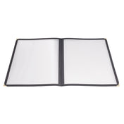 Winco PMCD-14K Menu Cover Double Fold Overall 9-9/16" X 15"