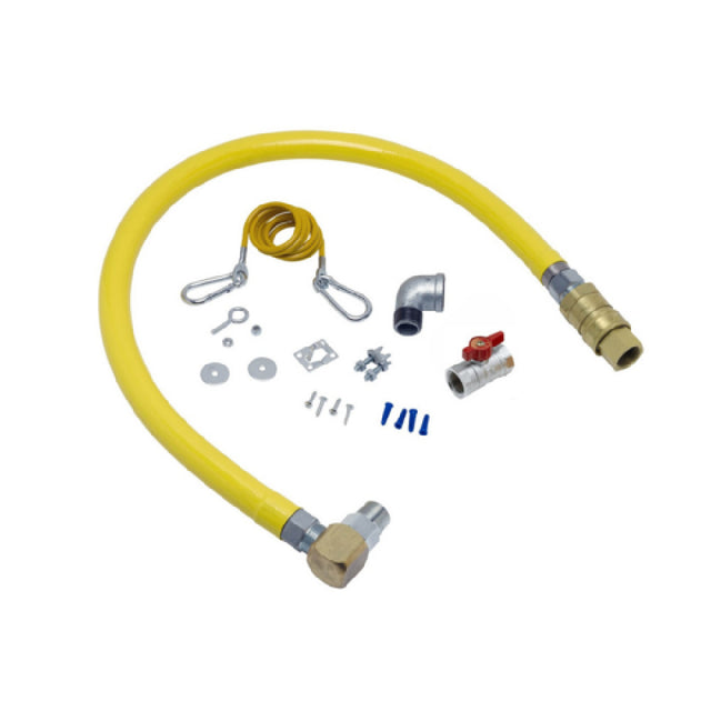 T&S Brass HG-4E-48SEL Safe-T-Link Gas Connector Hose 1"connection 48" Hose