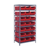 Quantum 2475-952_BLUE - Shelving Unit, 24"D X 36"L X 75"H, Heavy Duty