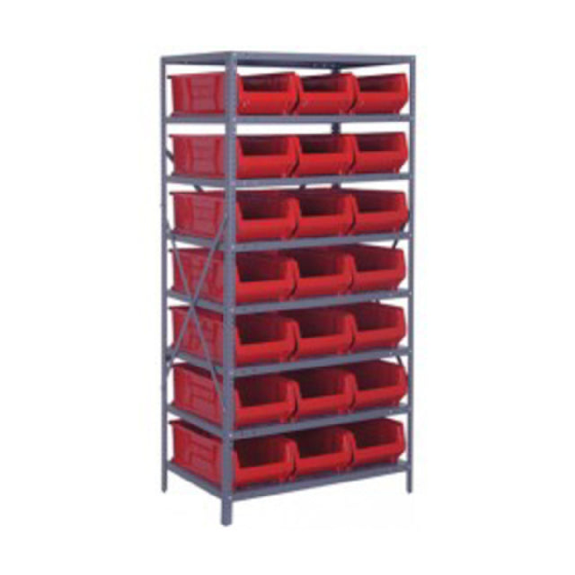 Quantum 2475-952_BLUE - Shelving Unit, 24"D X 36"L X 75"H, Heavy Duty