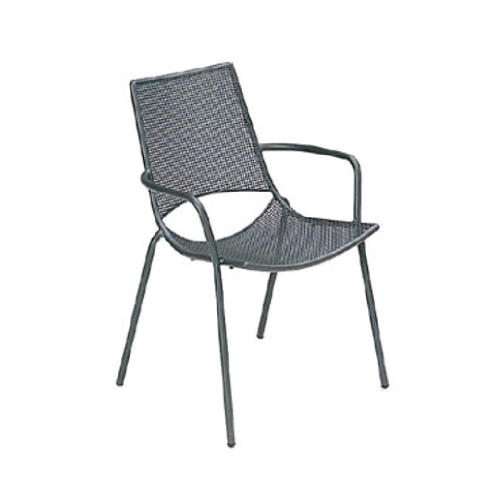 Emuamericas, Llc E151-22 - Topper Stacking Armchair, Outdoor/indoor, Interlace Steel Mesh Back And Seat