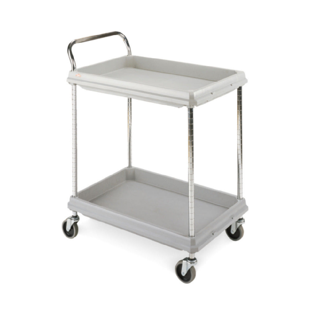 Metro BC2030-2DG Quick Ship Deep Ledge Utility Cart 2-tier With Open Base 32-3/4"W X 21-1/2"D X 41"H